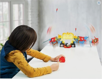 Boom City Racers Fireworks Factory 3 in 1 Transforming Playset Rip, Race,Explode