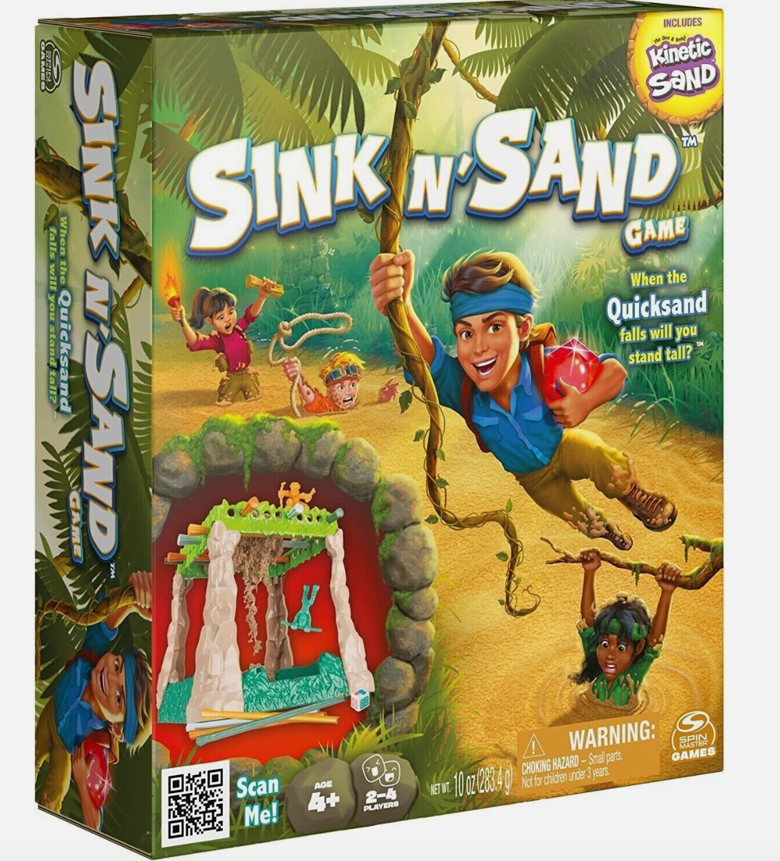 Sink N’ Sand, Quicksand Kids Board Game with Kinetic Sand