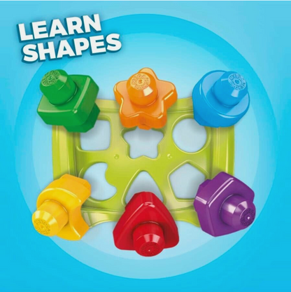 MEGA BLOKS Shape Sorting Wagon With 25 Building Blocks