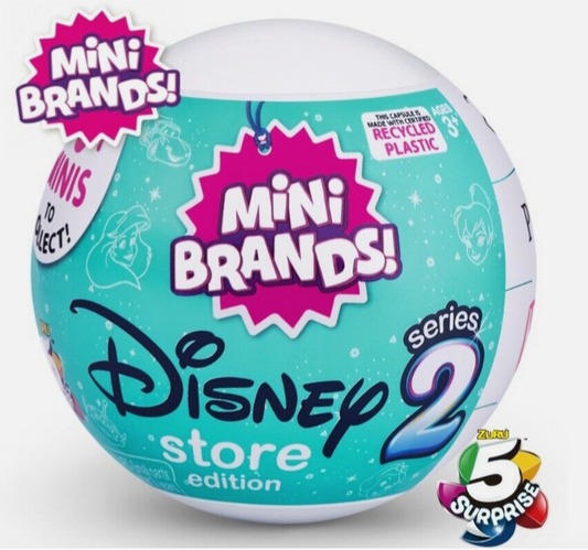 5 Surprise Mini Brands Disney Store Edition