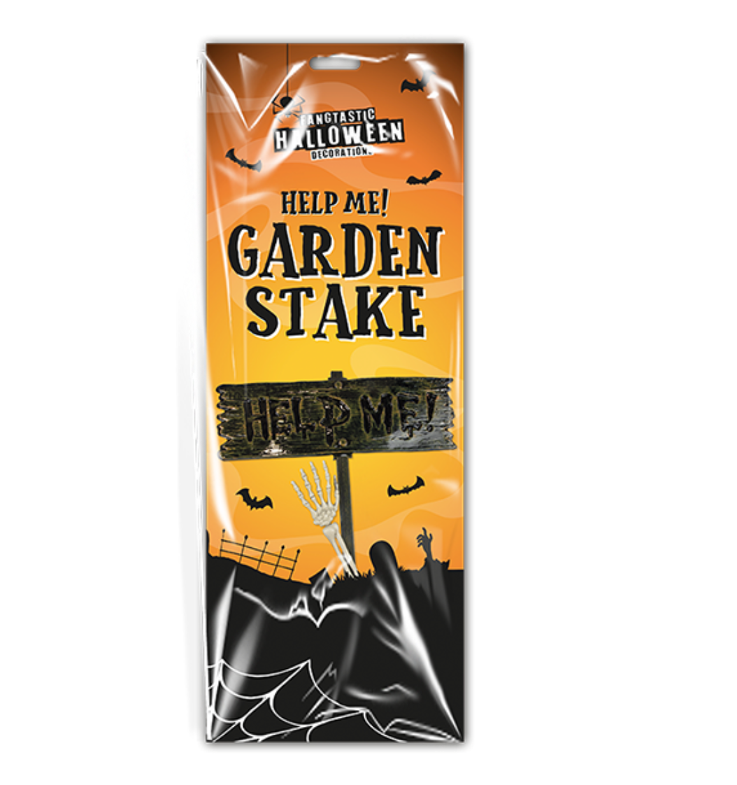 Halloween Help Me Garden Stake