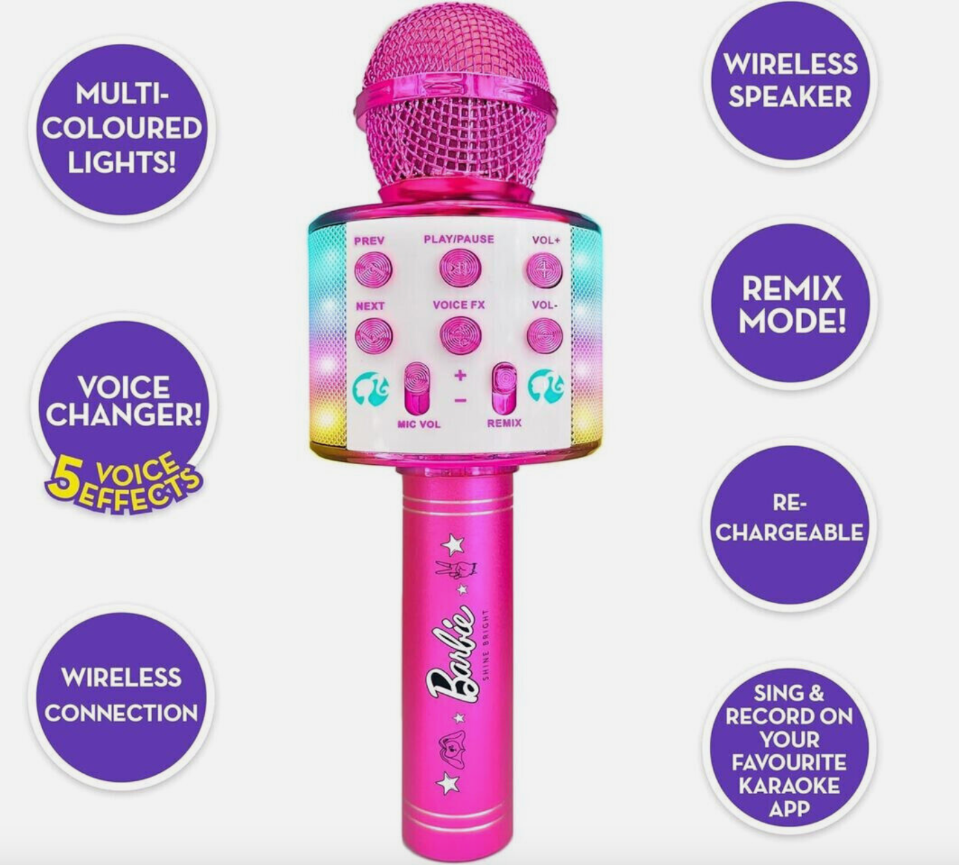 Barbie Bright Voicemaster Microphone