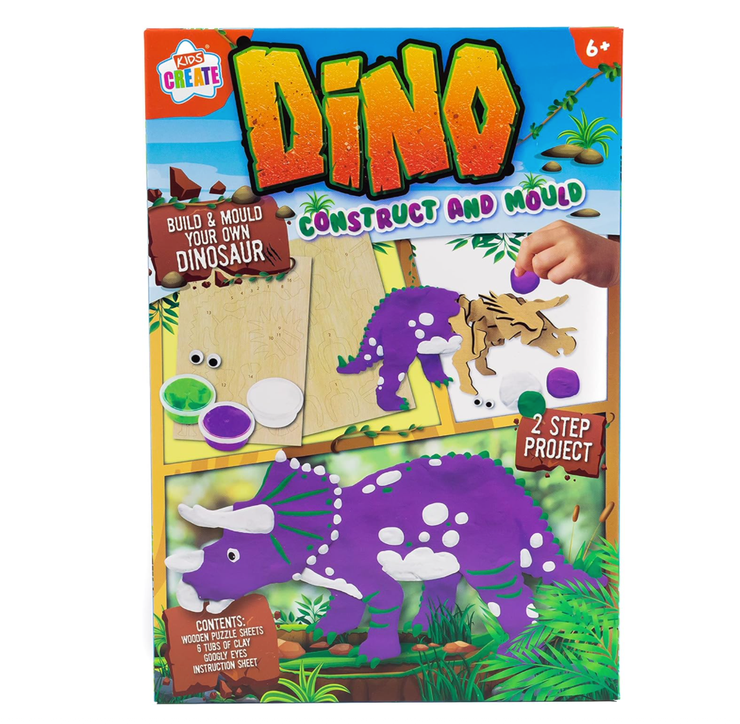 Kids Create Dino Construct & Mould Build Your Own Dinosaur Arts & Crafts