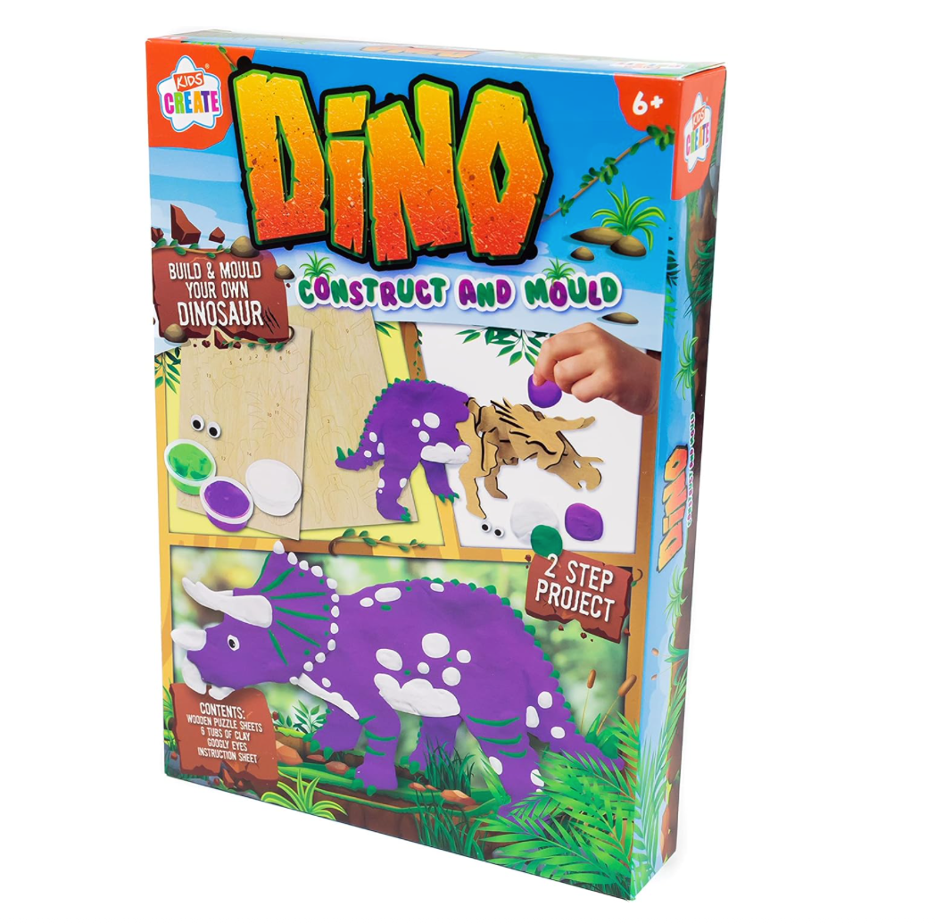 Kids Create Dino Construct & Mould Build Your Own Dinosaur Arts & Crafts