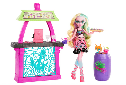 Monster High Doll and Playset, Lagoona Blue Scare-adise Island Snack Shack with Food Accessories