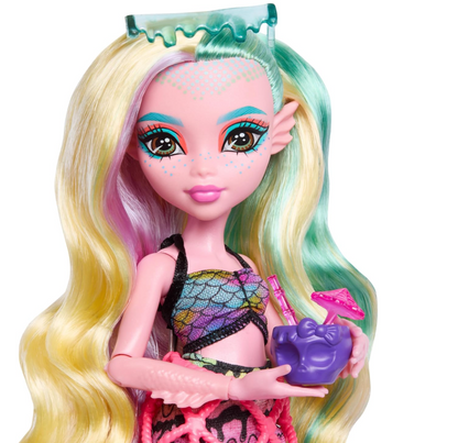 Monster High Doll and Playset, Lagoona Blue Scare-adise Island Snack Shack with Food Accessories