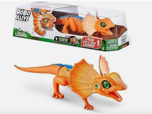 Robo Alive Orange Lurking Lizard Robotic Toy