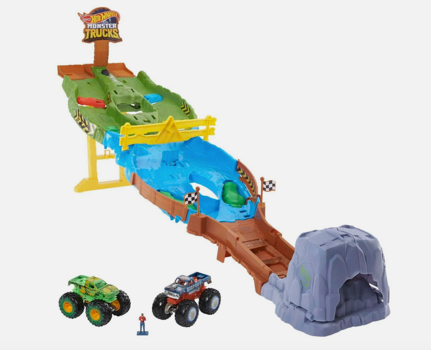 Hot Wheels Monster Trucks: Wreckin' Raceway Playset