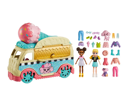 Polly Pocket Tiny Treats Ice Cream Truck Playset