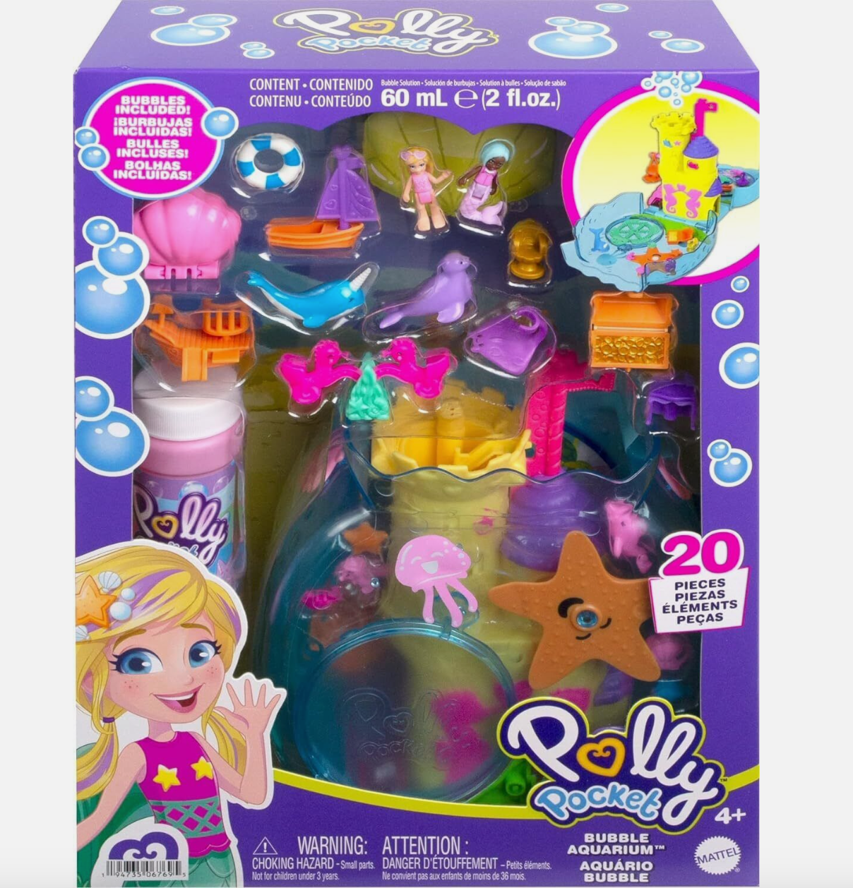 Polly Pocket Bubble Aquarium Playset