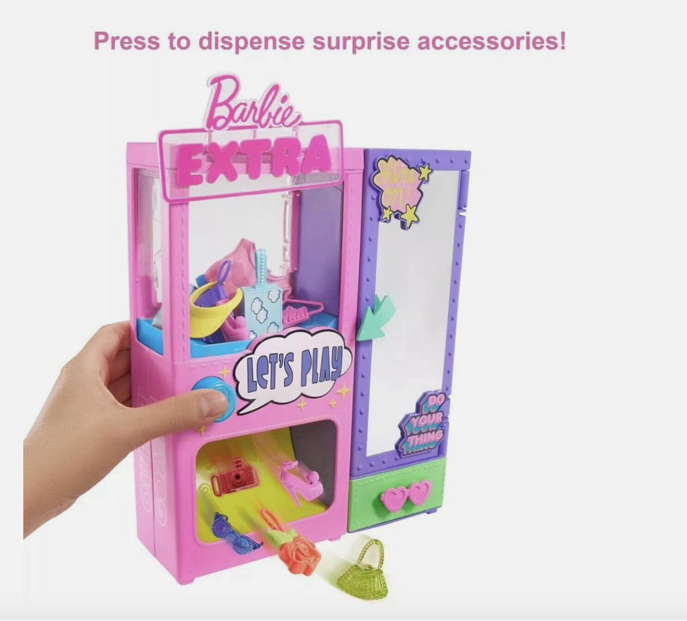 Barbie Extra Surprise Fashion Playset with 20 Pieces & Pet Poodle Closet