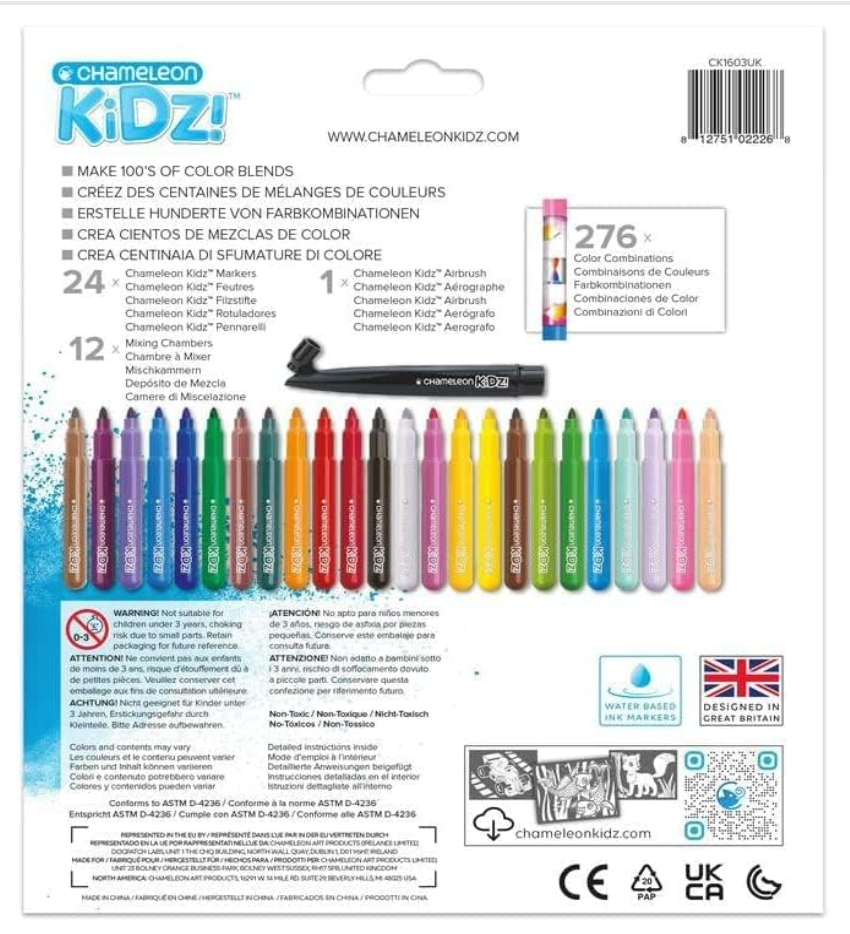 Chameleon Kidz Blendy Pens Blend & Spray Creativity Kits