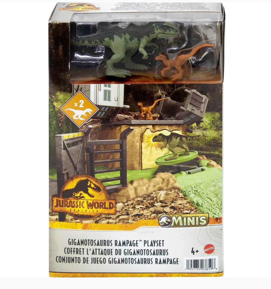 Jurassic World Minis Giant Dino Rampage Playset