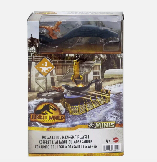 Jurassic World Dominion Minis Figure Mosasaurus Mayhem Playset