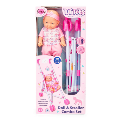 LISSI Doll & Stroller Combo