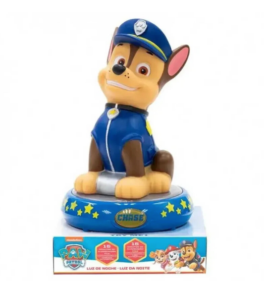 Paw Patrol 3D Figure Lamp with Music - Chase