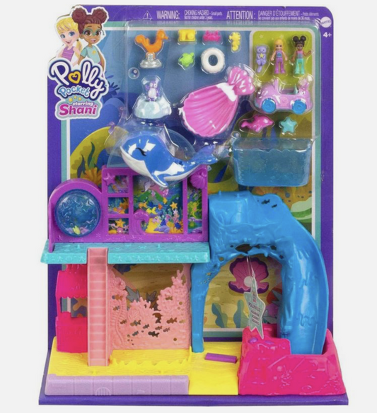 Polly Pocket Pollyville Aquarium Starring Shani Playset