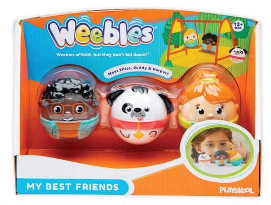 Playskool Weebles My Best Friends - Weeble Wobble Preschool Toy for Toddlers