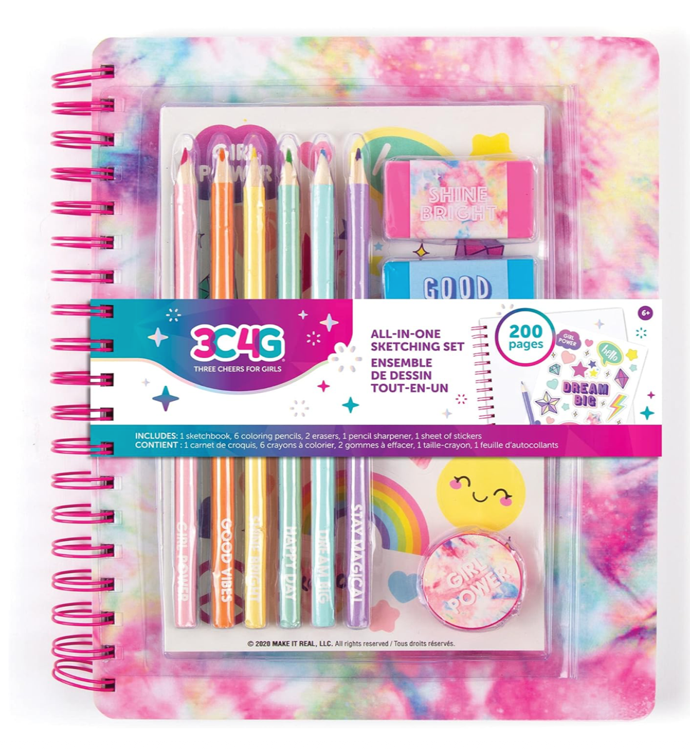 All-in-One Sketching Set - Pastel Tie Dye