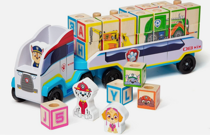 Melissa & Doug Paw Patrol ABC Block Truck