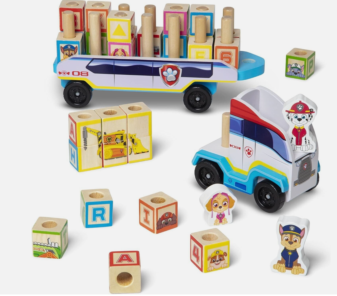 Melissa & Doug Paw Patrol ABC Block Truck