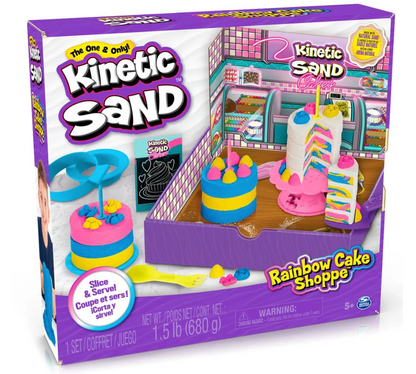 Kinetic Sand Rainbow Cake Shoppe – Creative Playset for Kids