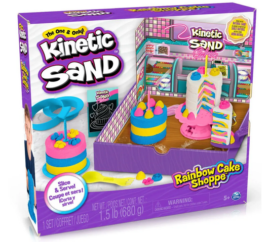 Kinetic Sand Rainbow Cake Shoppe – Creative Playset for Kids