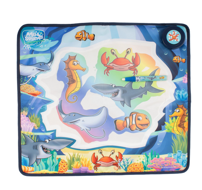 Aqua Sounds Magic Mat: Under The Sea Fantasy – Interactive Water Drawing & Sound Playmat