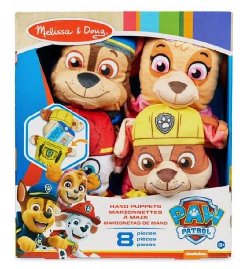 Paw Patrol Hand Puppet Set – 8-Piece Character Collection for Creative Play!