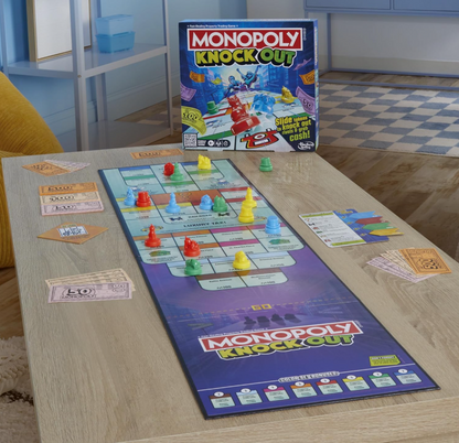 Monopoly Knockout Family Party Game – Fast, Fun & Action-Packed for Ages 8+