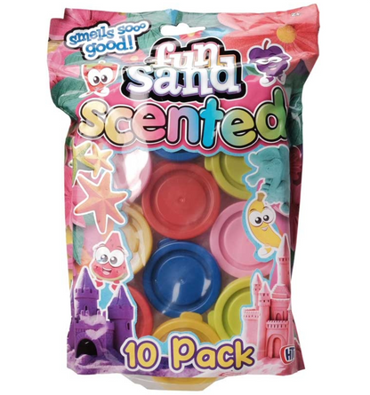10pc Scented Sand Set | Sensory Play for Kids with Vibrant Colours and Scents