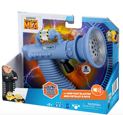 Despicable Me 4 – Mini Fart Blaster Toy with 8 Hilarious Sounds