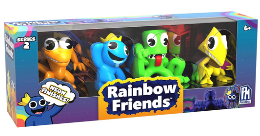 Rainbow Friends Series 2 – Neon Collectible Figure 4-Pack