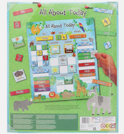 All About Today Magnetic Learning Board – Interactive Daily Learning for Kids