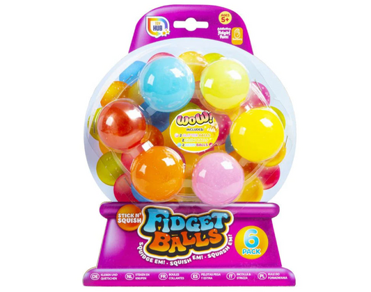 Stick N Squish Ballz – 6-Pack of Sticky, Squishy Fidget Fun!