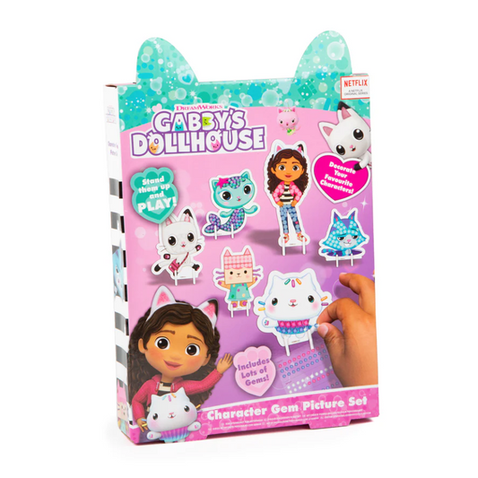 Gabby’s Dollhouse Character Gem Art Set – Sparkly Craft Fun for Little Cat-Tastic Creators!