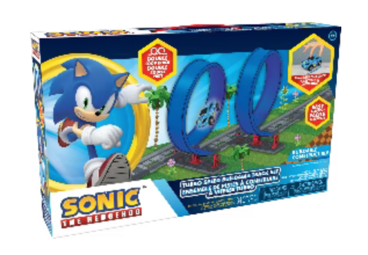 Sonic the Hedgehog Turbo Speed Buildable Track Set – High-Speed Stunt Racing Fun