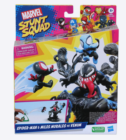 Marvel Stunt Squad Heroes vs Villains – Collectible Mini Figures & Roleplay Toy Set