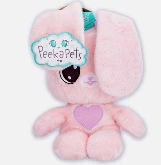 Peekapets Bunny Plush Toy – Soft Peek-a-Boo Bunny with Moving Ears
