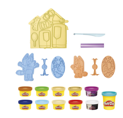Play-Doh Bluey Make 'n Mash Costumes – Bluey & Bingo Dress-Up Playset | Ages 3+