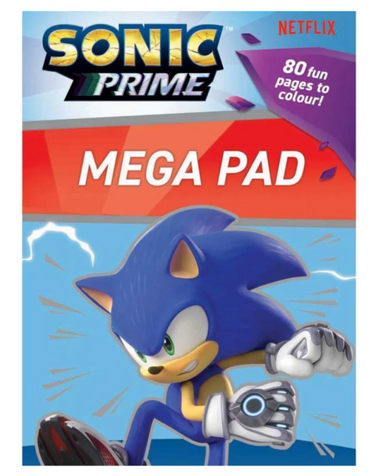 Sonic Prime Mega Colouring Pad