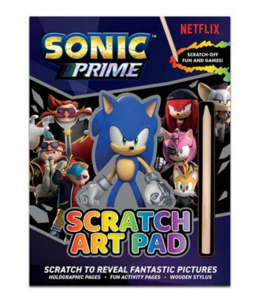 Sonic Prime Scratch Art Pad