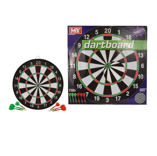Hot Shots 17 Inch Dartboard/Target Board – Perfect for Family Fun and Practice