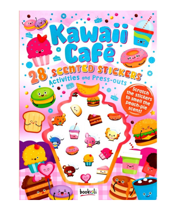 Kawaii Cafe Puffy Scented Sticker Book – Sweet Scents and Creative Fun