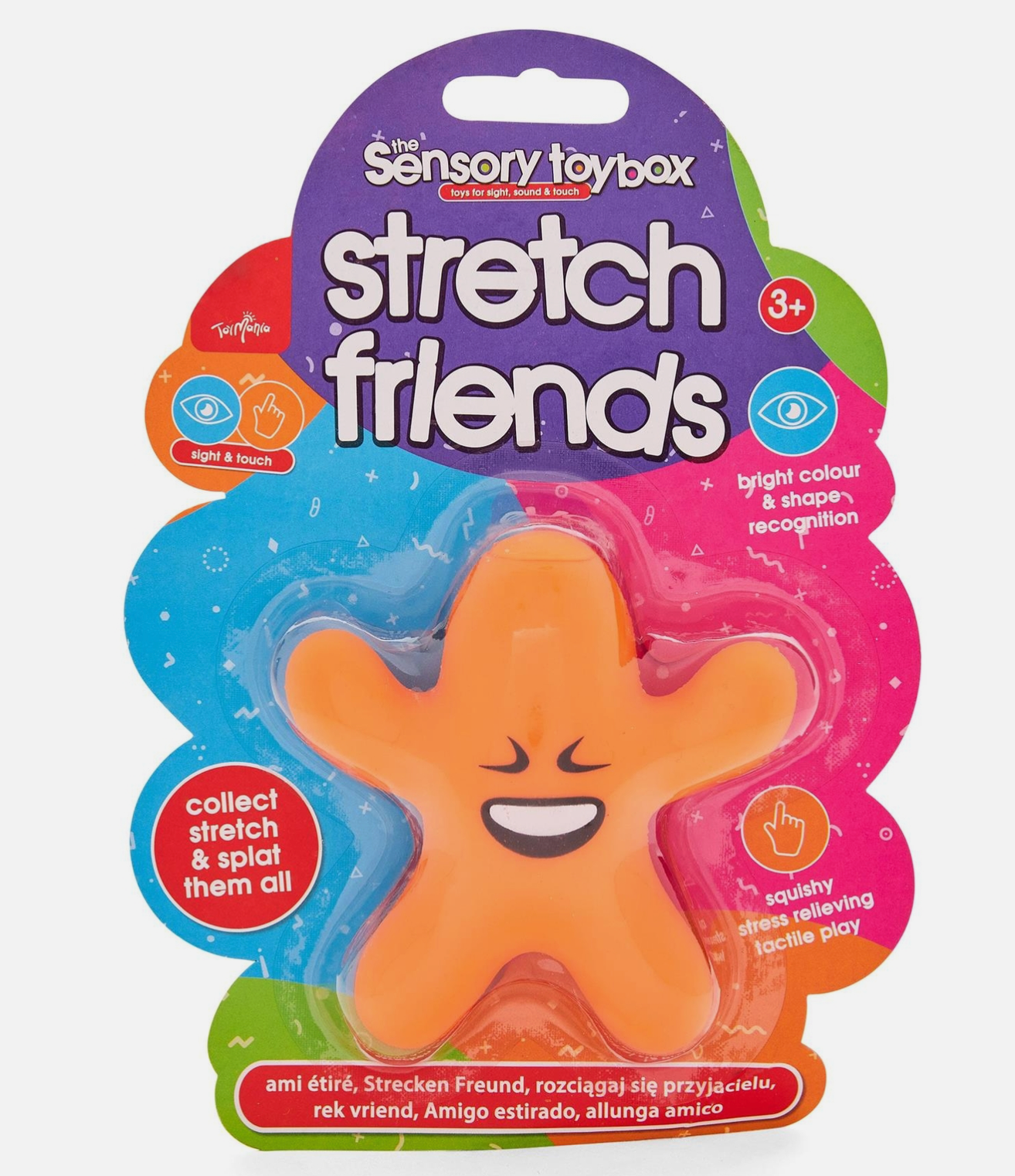 Toy Mania Stretch Friends – Squishy, Stretchy Sensory Toy Figures for Kids Aged 3+