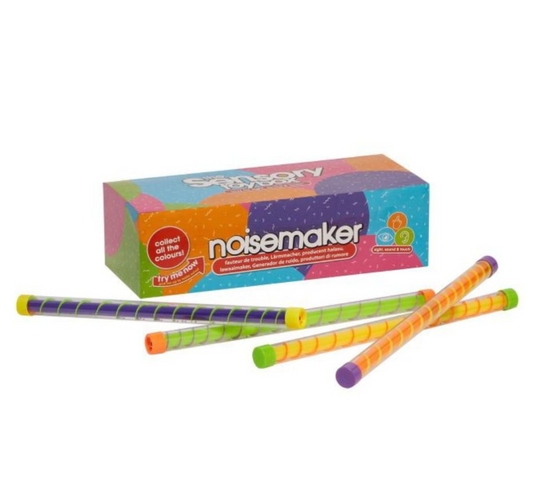 Toy Mania Noisemaker Tubes – Colourful Sensory Fidget Toy for Kids Aged 5+