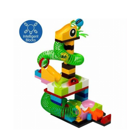 Roll-A-Blox Giraffe Playset – 67 Piece Animal-Themed Marble Run Construction Set (Ages 4–8)