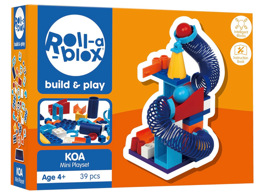 Roll-A-Blox KOA Mini Playset – Creative Marble Run Fun for Kids Aged 4+