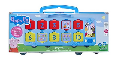 Peppa Pig 1-2-3 Bus Interactive Preschool Learning Toy  | Educational Toy for Toddlers & Preschoolers |
