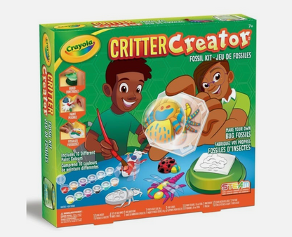 Crayola Critter Creator Fossil Kit – Build, Paint & Fossilise 10+ Bugs with Metallic & Washable Paints (Ages 7+